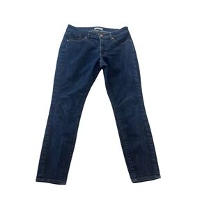 LOFT Slim‎ Pockets Dark Wash Denim Jeans Women's Size 28 Petite Slim Fit